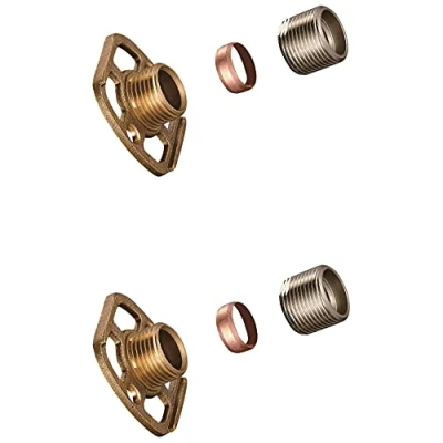 Image of KINGBATH™ Bar Valve Fixing Kits Brackets 3/4 Inch Connections BSP 15mm Wall Mounted Fast Fix Kit Bracket for Thermostatic Shower Or Bath Mixer Tap