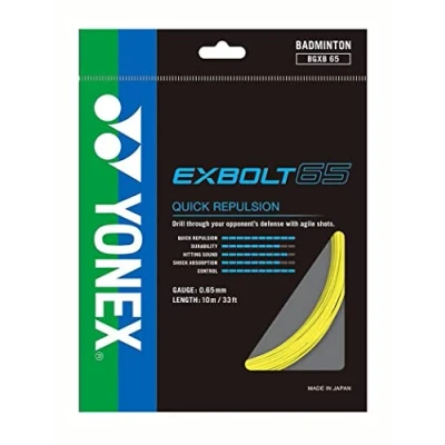 Image of YONEX EXBOLT 65 10m Set BADMINTON STRING YELLOW Packs