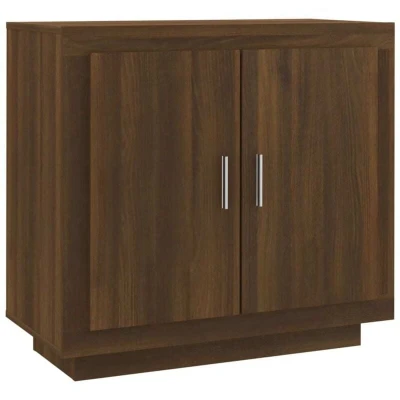 Image of vidaXL Sideboard Brown Oak 80x40x75 cm Engineered Wood