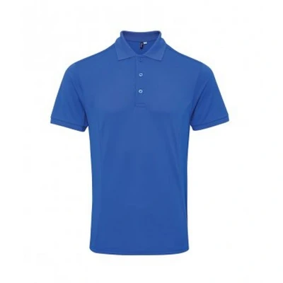 Image of Premier Mens Coolchecker Plus Piqu Polo Shirt (Royal) Blue Size Large