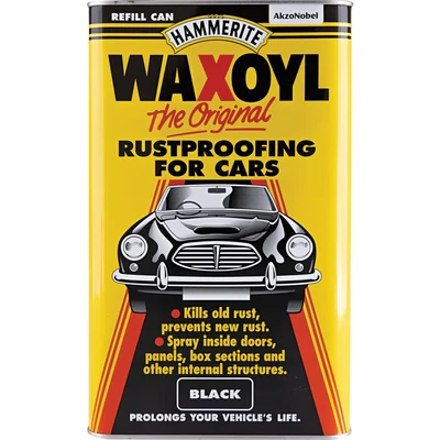 Image of Hammerite HAM6710105 5L Waxoyl Black Refill Can