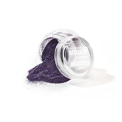 Image of Snazaroo Bio Glitter Face and Body Paint, Biodegradable Fine Gliter,Ocean Violet Colour, 5g