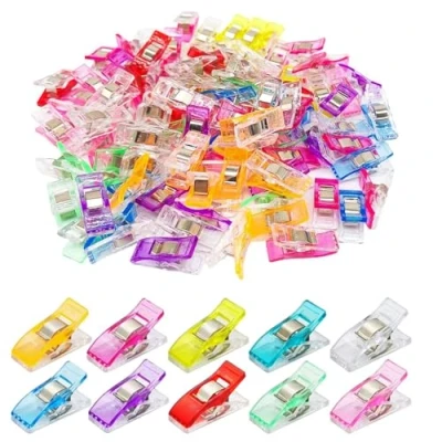 Image of 50 PCS Sewing Clips for Fabric Quilting Wonder Plastic Crafting Sewing,Dressmaking Crafting,Hanging Objects
