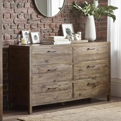 Image of Julian Bowen Chest of Drawers, Cashew, 90 x 160 45
