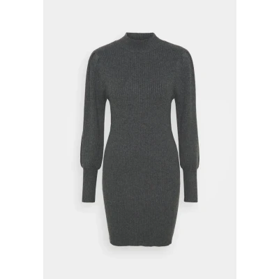 Image of ONLY Women&#039;s Onlkatia L/S Dress Cc KNT, Dark Grey Melange, L