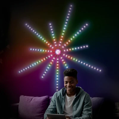 Image of RED5 Firework Wall Light Self Adhesive Dynamic RGB IC LED Roman Candle Strips