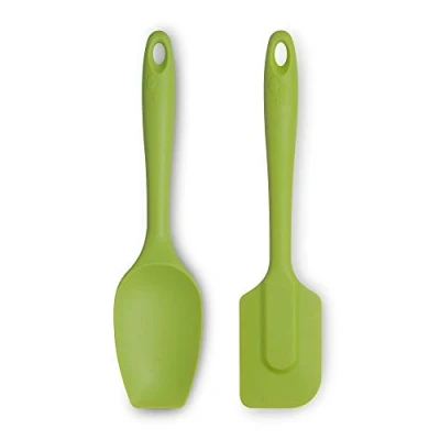 Image of Zeal JSET10L Non Stick Silicone Spatula Spoon 2 Piece Set Lime