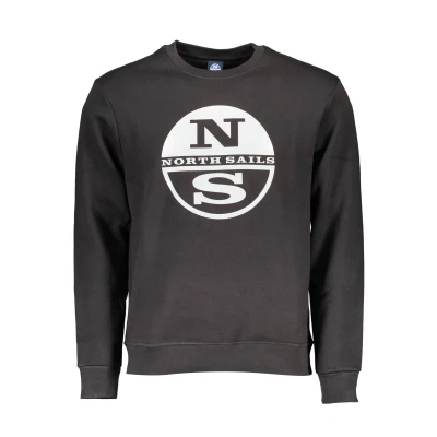 Image of North Sails Mens Black Cotton Sweater Size X Large