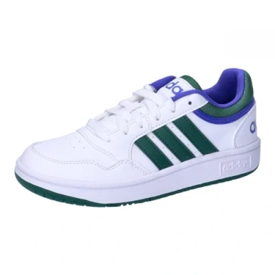 Image of adidas Hoops Shoes, Footwear White/CGREEN/LIOBLU, 10.5 UK