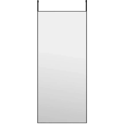 Image of vidaXL Door Mirror Black 40x100 cm Glass and Aluminium