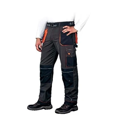 Image of Leber&amp;Hollman LH FMN T_SBP46 Formen Protective Trousers, Steel Black Orange, 46 Size
