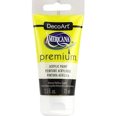 Image of Premium Acrylics Hansa Yellow Light Artist Paint, Acrylic, 3.8 x 13.7 cm