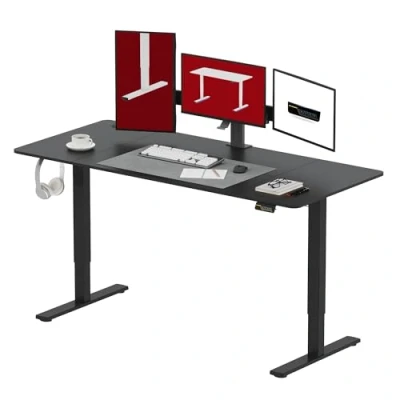 Image of SANODESK 160 * 60 Electric Standing Desk Height Adjustable Sit Stand Up for Home Office