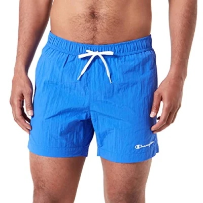 Image of Champion Men&#039;s Legacy Beachshorts Ac Small Logo Swim Trunks, Cobalt Blue, M