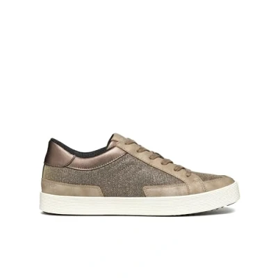 Image of Geox Women&#039;s D Blomiee E Sneaker, Taupe, 5 UK