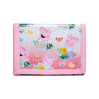 Image of Peppa Pig All Over Print Girl&#039;s Pink Wallet