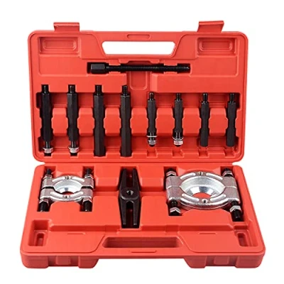 Image of DAYUAN 12pcs Bearing Separator Puller Set, Heavy Duty 5 Ton Capacity 2&quot; and 3&quot; Bearings Splitters Kit