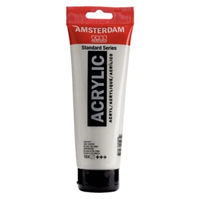 Image of Amsterdam Standard Series Acrylic Tube 250 ml Zinc White 104 (17121040)