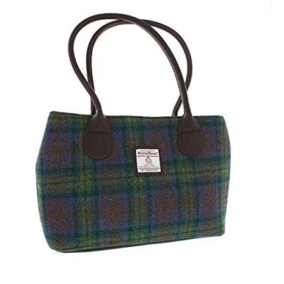 Image of Glen Appin Harris Tweed Classic Handbag LB1003 Cassley (Colour 94 Skye Tartan)