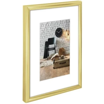 Image of Hama Sevilla Décor Plastic Frame, gold matt, 21 x 29.7 cm