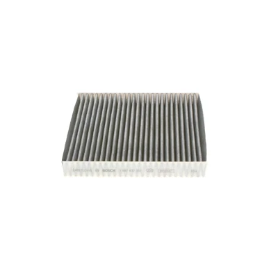 Image of GJ6A61P119A, GJ6A61P119B, GJ6B61P11 Pollen Filter BOSCH 1 987 432 392 Activated Carbon 197mm 215mm 25mm MAZDA: 2 Hatchback, CX 7, 6 Hatchback