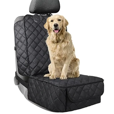 Image of YUNXANIW Dog Car Seat Cover，Car Covers Complete Coverage，Carriers &amp; Travel Products For Dogs，Good Waterproof Performance，Car Protector ，Suitable Suvs, Cars (Front cover)
