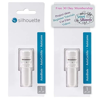Image of Silhouette Autoblade Replacement for Cameo 3 and Portrait 2 (2 Pack) with 30 Day Subscription to Smart