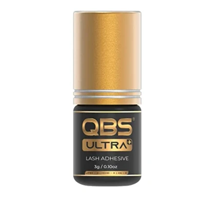 Image of QBS Eyelash Extension Glue Ultra Plus Strong Adhesive For Semi Permanent Extensions (3g)