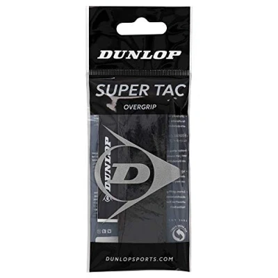 Image of Dunlop Super Tac Tennis Overgrip, 30 pieces individually packed, white
