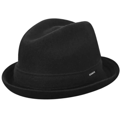 Image of Kangol Wool Player Trilby Hat, Blue (Dark Db), Large (Manufacturer Size: L)