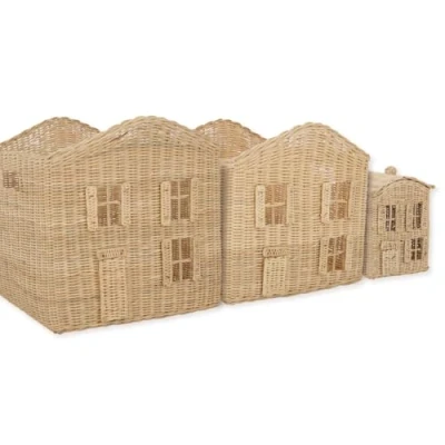 Image of CuddleCo Country Cottage Storage Baskets Set of 3