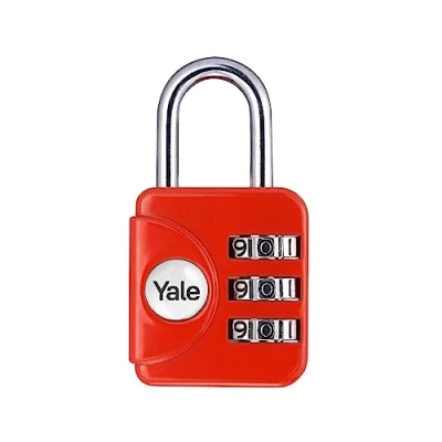 Image of Yale YP1/28/121/1R Standard Security Luggage Combination Padlock Red