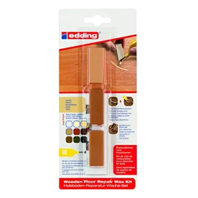 Image of edding 8902 wooden floor repair wax set beech 3 hard waxes for repairing damage and scratches in floors