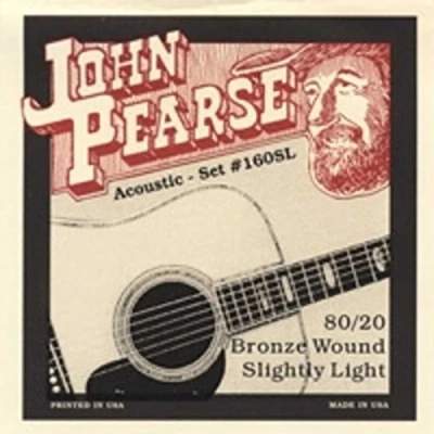 Image of John Pearse Strings 160SL For Acoustic Guitar 80/20 Bronze Wound Slightly Light Gauge 11 50