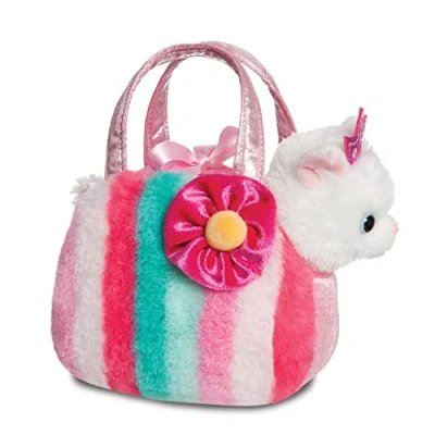 Image of Aurora, 61433, Fancy Pal Princess Kitty with Multi coloured Stripes, Soft Toy, Medium