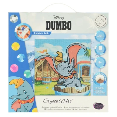 Image of CRYSTAL ART CAK DNY712M: Dumbo&#039;s Bath, 30x30cm Kit
