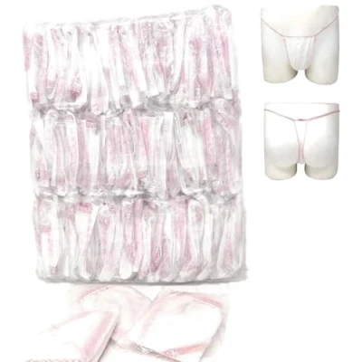 Image of AQASKIN Aesthetic Disposable Women Thong in TNT, Quantity Discounts, Massages, Spa, Thong, Available Quantity: 1 2 4 10 Packs of 100pcs., White, One size
