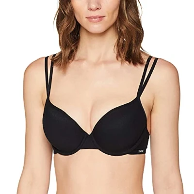 Image of Skiny Women&#039;s Essentials Schalen BH Everyday Bra, Black (Black 7662), 34A (Manufacture size: 75A)