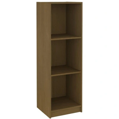 Image of vidaXL Book Cabinet/Room Divider Honey Brown Solid Pinewood
