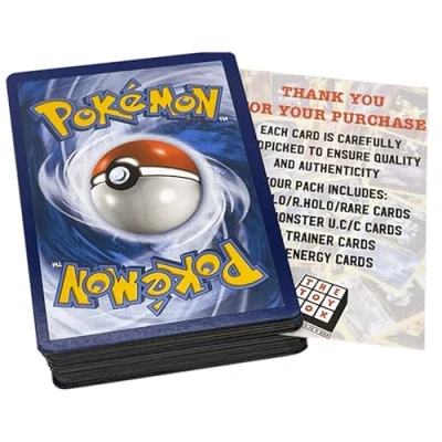 Image of The Toy Box 50 Random Pokemon Cards Bundle Includes Holos &amp; Rares