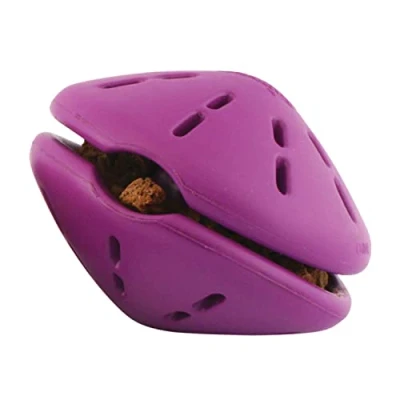 Image of PetSafe Busy Buddy Twist &#039;n Treat L, Interactive Dispensing Dog Toy, Chew Large Dogs, purple