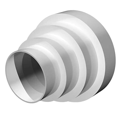 Image of Ventilation Duct Multi Reducer Transformer Extractor Fan Pipe Connector Coupler ABS Plastic.
