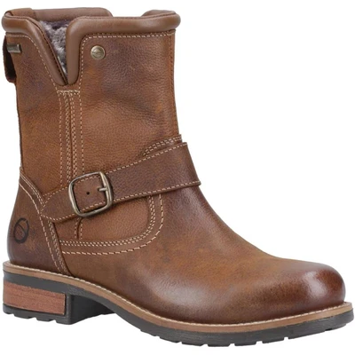 Image of Cotswold Kinsham Womens Ankle Boots Tan 5 UK