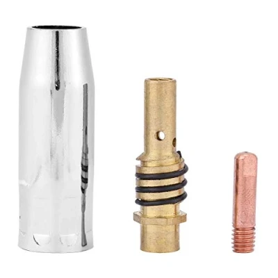 Image of VOBOR MIG Welding Gun Nozzles Kit 11pcs Contact Tips Holders Welder Consumable Accessory Fit for 15AK Torch