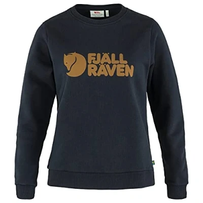 Image of Fjallraven F84143 555 Logo Sweater, Women, Dark Navy, M