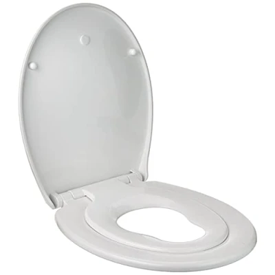 Image of Euroshower MultiSeat lid Adults with Integrated Child Function, Attachment from The top, Toilet seat Children, White Soft Close Mechanism Removable for Cleaning, Passend auf alle handelsüblichen WCs
