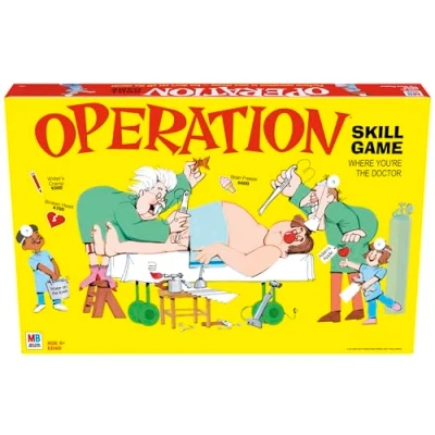 Image of Operation Electronic Board Game With Cards Kids Skill Ages 6 and Up (Amazon Exclusive)