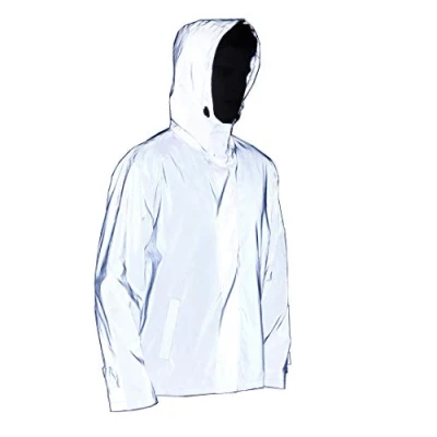 Image of NewL Mens Fully Reflective Jacket Outdoor Windbreaker Running Cycling Coat (S)