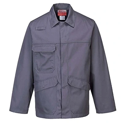 Image of Portwest Bizflame Pro Jacket, Size: L, Colour: Grey, FR35GRRL