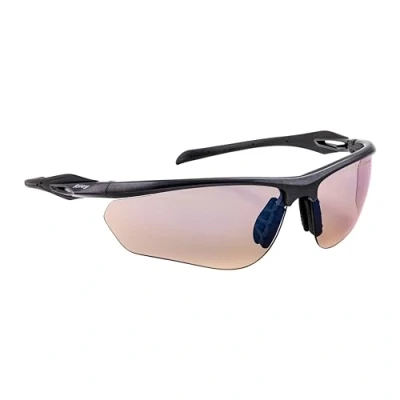 Image of RILEY Cypher Eye Protection Safety Glasses for Work Lightweight and Adjustable with Clear Anti Fog, Scratch Resistant Lenses, No Slip Grips &amp; UV Protective (Black, REVO Lens)